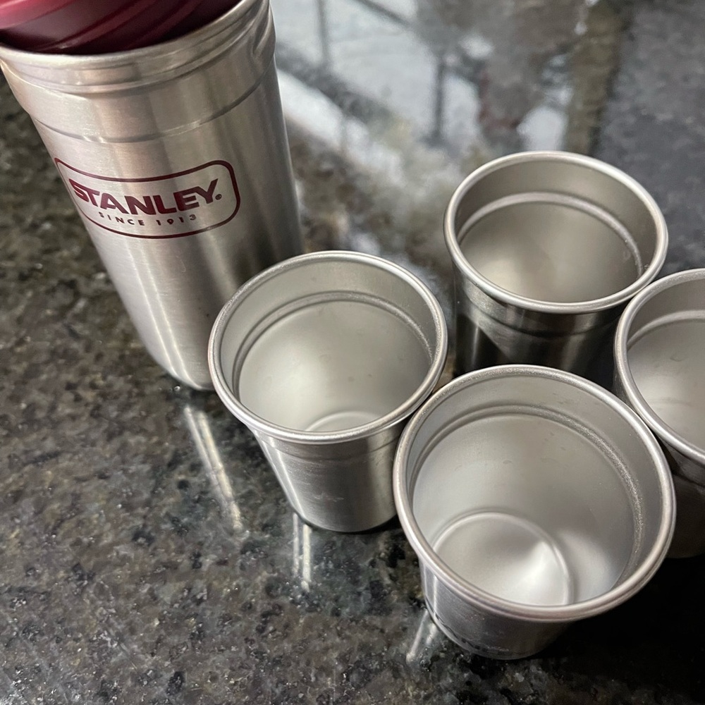 Stanley Silver Shot Glass Set with Case